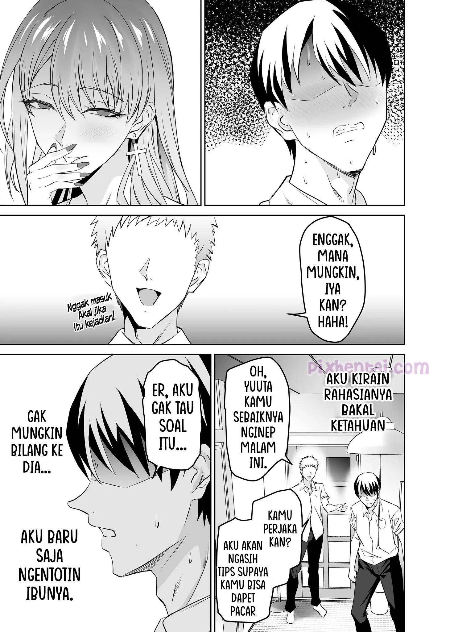 Komik hentai xxx manga sex bokep Tomodachi no Gal Mama Batsu Ichi Bakunyuu wa Musuko ni Kakurete Ore no Dekachin wo Kuimakuru 32